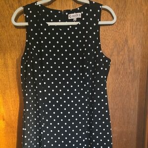 Nanette Lepore Black and White Polka Dot Mini Dress